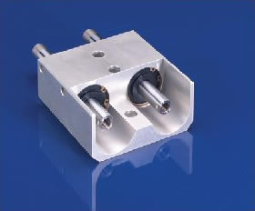 Dual bore air cylinder